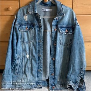 Distressed Denim Jacket